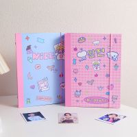 INS Girl Korean Cartoon A5 Album Student Six-Hole Hard Shell Leaflet Card Binder Three-Inch Five-Inch Mini Truck Storage Book