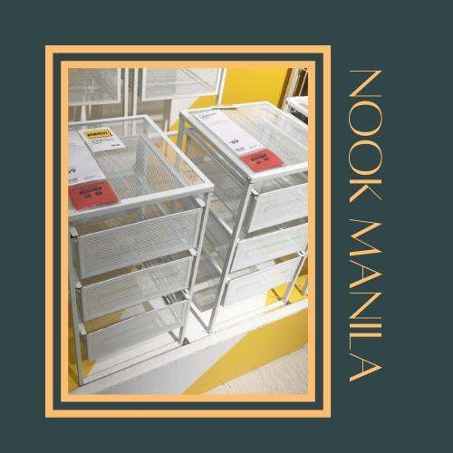 [Hot sales]☽ Nook Manila DIY Nordic Minimalist Scandinavian 3Tier White Study Office Drawer