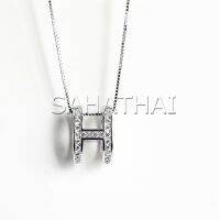 Sahathai สร้อยคอ จี้รูปตัวอักษร H เครื่องประดับสําหรับผู้หญิง H necklace