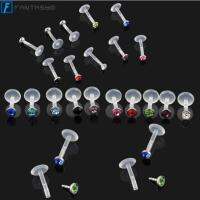 FANTASYO 10pcs ร้อน เซ็กซี่ บาร์ เจาะเนื้อ อะคริลิค อัญมณี Labret ลิปสตั๊ด