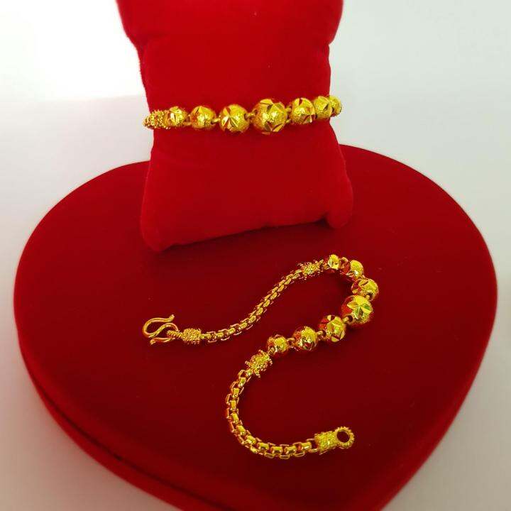 gold cover bracelet⚡not peeling, not black⚡weight 1 baht long gold