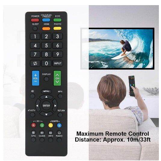 Sharp TV Remote Model RM-L1238 Compatible with all LCD LED models ...