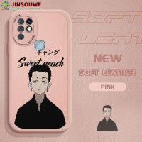 Jinsouwe เคสมือถือสำหรับ Infinix ร้อน10 /X682B X682C เคส Hot10สำหรับการ์ตูนเด็กหญิงเด็กชาย Mitsuya Takashi ฝาครอบหนัง PU