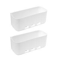 2 Pcs Wall Mount Bathroom Organization for Office Stuff Kitchen Sink Save Space