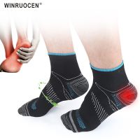 Foot Compression Socks For Men Women Plantar Fasciitis Heel Spurs Pain Casual Cotton Sock Venous New Sock Heel Pad EU 35-44 Shoes Accessories