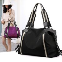 [COD] Factory direct sales single shoulder large bag womens capacity tote leisure mommy nylon travel