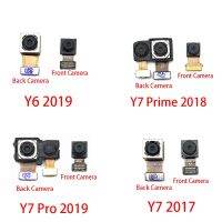 ใหม่สำหรับ Huawei Y6นายก Y7โปร Y9 2018 2019โมดูลกล้องด้านหลังสายเคเบิลงอได้ + อะไหล่กล้องถ่ายรูปด้านหน้า