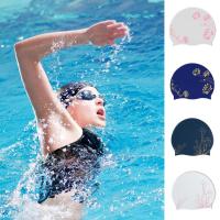 Swimming Caps Women Large Silicon Waterproof Adult Swim Pool Hat Long Hair Ear Protect Flexible Gorras Elastic Diving Equipment Swim Caps