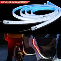 [WDA]♙✗☢ 2PCS Car Door Opening Warning Safety LED Lights Waterproof Strobe Signal Lamp Strip Auto Decorative Atmosphere Ambient Lights