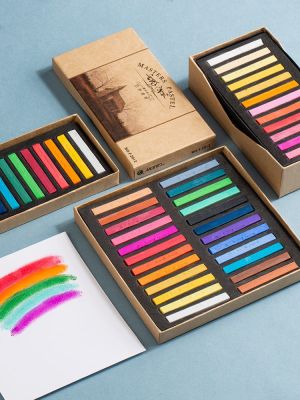 【STOCK】 Marley color chalk 48 colors 36 colors 24 color color chalk paint paint color powder hand-painted professional painting horsepower painting set beginner pastel stick brush blackboard newspaper art supplies tools