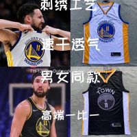 ▦ Classic Hot Sale Thompson No. 11 Warriors Home White Jersey City Limited Black Embroidered Basketball Men Same Style 846986