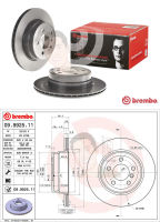 09 9925 11 จานเบรค ล้อ R (ยี่ห้อ BREMBO) รุ่น HC UV BMW X5 E70 ,X6 E71 ปี2007-&amp;gt; /BMW X5 F15 ปี2013-&amp;gt;