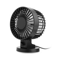 Personal Mini USB Fan Noiseless Table Desk Fan with Dual Blades For Home Office Desktop(2 gears) Black