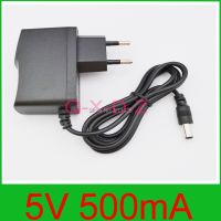 2023 1ชิ้น DC 5V 500mA 0.5A AC 100-240V อะแดปเตอร์แปลงแหล่งจ่ายไฟ EU ปลั๊ก5.5มม. X 2.1มม.