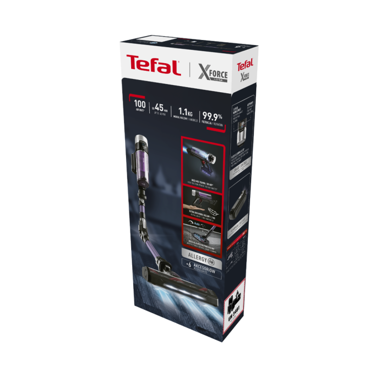 tefal-ดูดฝุ่นไร้สาย-250-วัตต์-0-4-ลิตร-รุ่น-ty2039wo-รับประกัน-2-ปี-เครื่องดูดฝุ่นแบบด้ามจับ-x-force-flex-9-60-auto