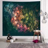 Tapestry Background Cloth Mandala Tapestry Indian Wall Hanging Decoration Ethnic Style Home Bohemian Wall Cloth Wall Blanket School Dormitory Bedside Net Red Wall Cloth Custom