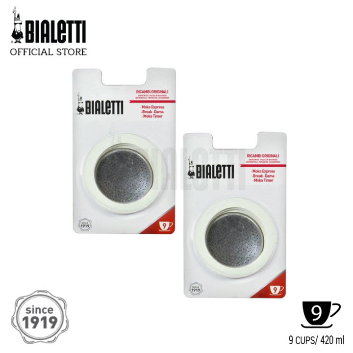 ae-อะไหล่-bialetti-ซีลยางและแผ่นกรองสำหรับ-ขนาด-9-ถ้วย