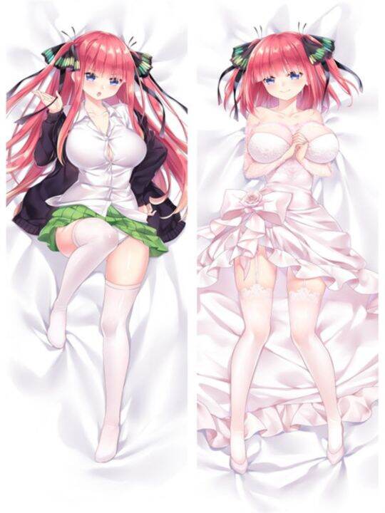 diy-customized-anime-the-quintessential-quintuplets-nakano-ichika-dakimakura-pillow-case-nakano-nino-hugging-body-pillow-cover