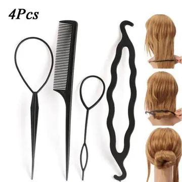 3/4/6Pcs French Braid Suit Tool Loop Elastic Hair Bands Remover