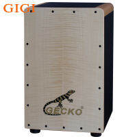 GIGI Gecko Cajon บอร์ดบอร์ดเดี่ยวกล่องไม้แข็งกลองสไตล์พกพากลองบีตด้วยมือเครื่องกระทบมือใหม่