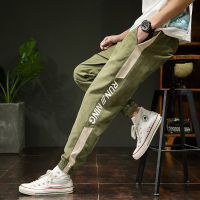 2021 Men Hip Hop Harem Pants Streetwear Elastic Waist Sweatpants Men Fashion Multi-pocket Cargo Pants Men Casual Jogger Pants