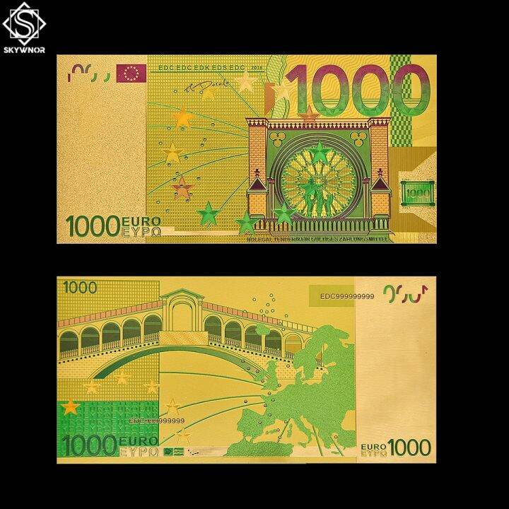 Euro Banknote 1000 World Bill Note Currency Collectible Color Banknote ...