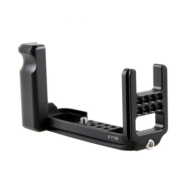 jfjg-release-l-plate-bracket-holder-hand-grip-for-x-t100-arca-swiss-mount-plate-with-1-4-thread-holes