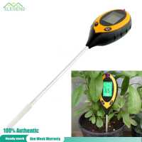 4 in 1 Digital Moisture Meter LCD Display Temperature Sunlight Tester with Backlight Auto Off for Indoor and Outdoor Plants