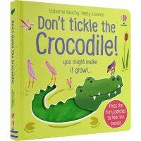 Don t Tickle the Crocodile! Usborne dont scratch crocodile animal fluff touch phonation Book Early Education Enlightenment touch English picture book cardboard phonation toy book childrens English original imported book