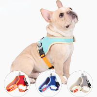 Reflective Dog Harness with Pull Puppy Vest Collar Leash Dogs Traction Rope With Safety Reflective Strip Dog Accessories