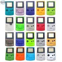 YUนอนสำหรับเกมบอยสี GBC เคสคอนโซลเกมคลาสสิกปลอกหุ้มเคสโทรศัพท์แบบพลาสติกมีปุ่มแผ่นตัวนำไฟฟ้า