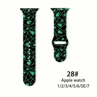 cfgbsdge For Apple Watch Band 42MM 45MM 49MM 41MM 40MM 44MM 38MM Silicone Halloween Bracelet Strap Solo Loop For iWatch 7 8 SE Wristband