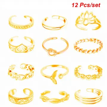 Dress Choice Adjustable Toe Rings for Women Summer Beach Open Toe Rings Set  Hypoallergenic Adjustable Open Toe Rings Set Tail Pinky Band Rings