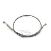 、‘【； Motorcycle Dirt Bike Braided Brake Hose Line Steel Brake Cable Hydraulic Banjo Pipe 400Mm-1500Mm For Motorcycle Universal Racing