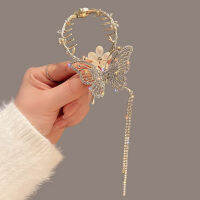 Trendy Hair Chains. Chic Hair Bun Holders Luxe Hair Accessories Crystal-Encrusted Headbands Pearl Embellished Hair Combs