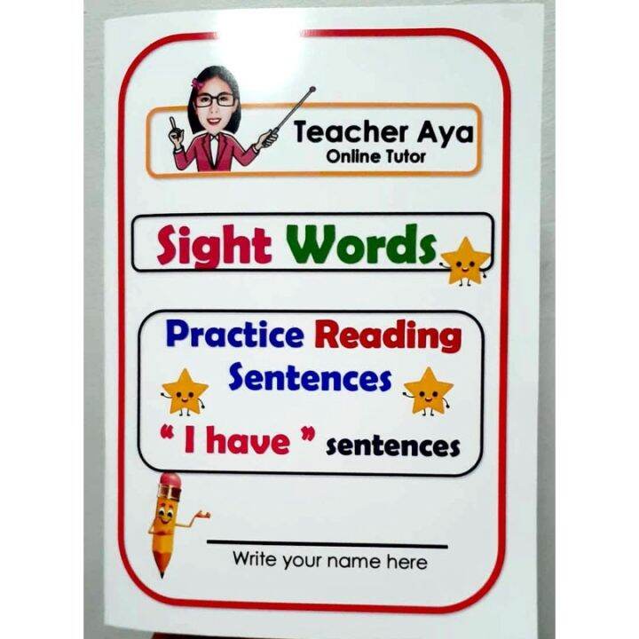 Teacher Aya s Booklet Sight Words And Reading I Have Sentences Lazada PH teacher-aya-s-booklet-sight-words-and-reading-i-have-sentences-lazada-ph