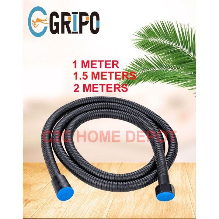GRIPO 304 stainless Matte Black shower hose bidet hose GP76 Lazada PH