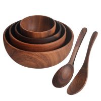 Y3Acacia Wood for Fruits, Salads and Noodle, Salad Wooden Bowl