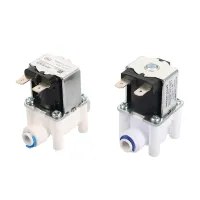 NC 1/4 " Quick Access Electromagnetic Valve DC 12V DC 24V Water Air Inlet Flow Switch Water Purifier Washing Machine Dispenser Valves