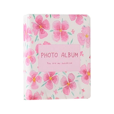 Portable Blooming Flower 3" Photo Album 64 Photos Large Wedding Photo Memory Books Horizontal and Vertical Family Photo DropShip