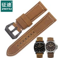 ▶★◀ Suitable for Zhengtu Panerai Crazy Horse leather strap PAM111 genuine leather strap mens pin buckle 441 359 cowhide strap accessories