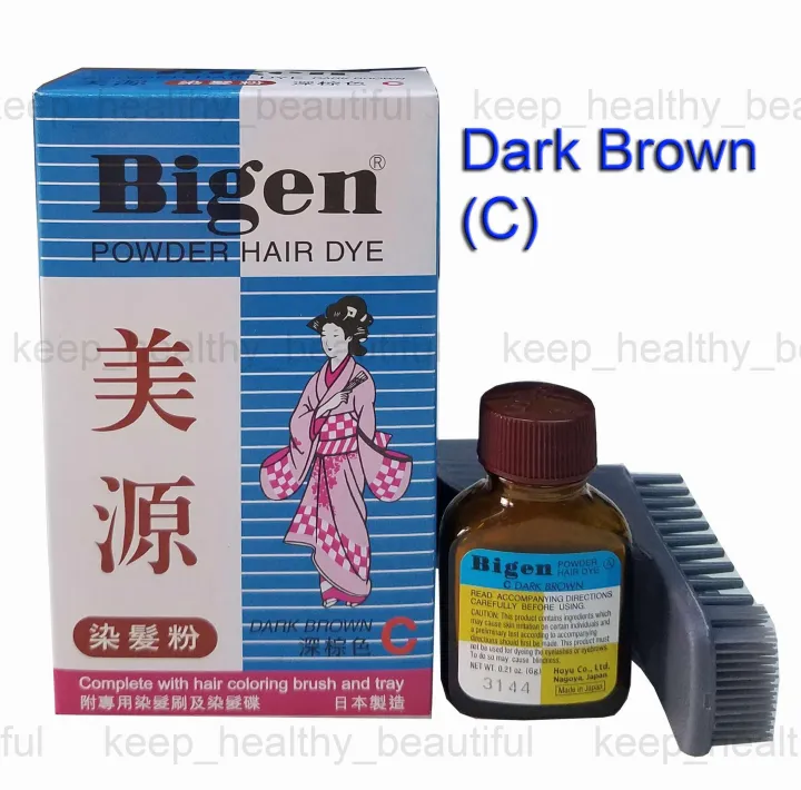 Bigen Permanent Powder Hair Color 6g (Dark brown) | Lazada PH