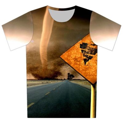 Joyonly 2018 Summer Children T-shirts Tornado Road Printing Cool T shirts Kids Tee Baby Funny tshirts Boys/Girls Clothes Tops