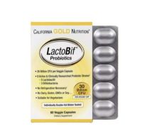 California Gold Nutrition LactoBif Probiotics 30 Billion CFU - 60 Veggie Capsules (No.140)