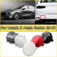 ฝาปิดฝาปิดขอเกี่ยวกับลากจูงปิดตาแบบเบ็ดลากกันชนหลังสำหรับรถ Mazda 3 Axela ซีดา2020-2021ฝาตะขอลากจูงลากตัวเรือนประดับ