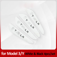 4PCS For Tesla Model 3 Y X S Car Side Door Edge Strip Scratch Protector Guard Sticker Anti-collision Bumper Buffer Trim Crash