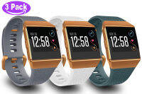 DLTECH 3Pack Bandsใช้งานร่วมกับFitbit Ionicสำหรับผู้ชายผู้หญิงเด็กวัยรุ่น,สายสำรองกีฬาอุปกรณ์เสริมสายรัดข้อมือOriginal DesignสำหรับIonicสมาร์ทวอท์ช