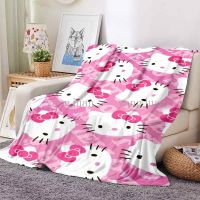 Hello Kitty Childrens Blanket Cartoon Sofa Air Conditioning Flannel Bed Sheet Office Nap Cover Can Be Customized A55