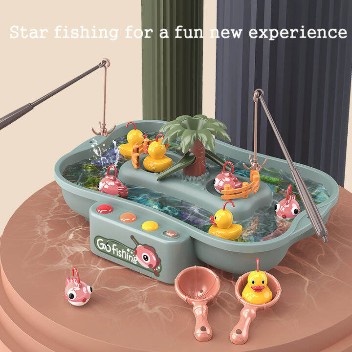 childrens-toys-magnetic-fishing-goods-music-electric-circulation-fishing-duck-fishing-platform-water-play-game-baby-toy