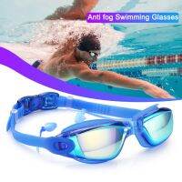 Anti-fogging Swimming Goggles for Men Elastic One Size Adult Diving Swim Goggles Soft with Earplugs Stamping Resistance Antifog Goggles